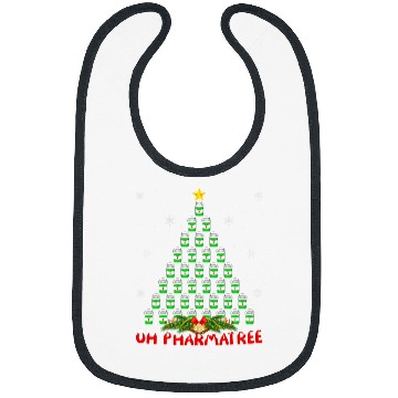 Discover Pharmacist Lover xmass Pajama Ugly Pharmacist Christmas Tree Bibs