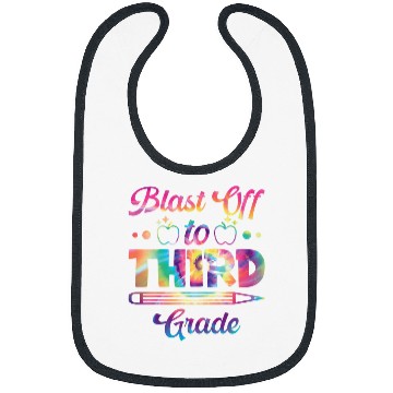 Discover Blast Off to Third Grade Student Novelty Back to School Bibs