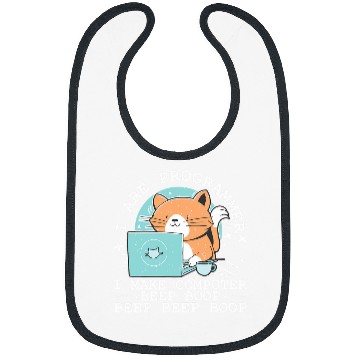 Discover I Are Programmer Funny Cat Computer Nerd IT Coder Bibs