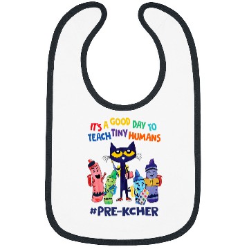 Discover its a good day to teach tiny humans prek teacher Bibs