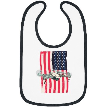 Discover Drone American Flag Drone Pilot Bibs
