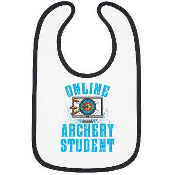Discover Funny Virtual Learning Online Archery Student Bibs