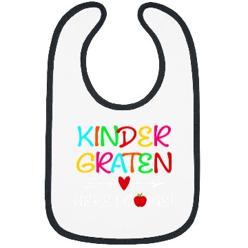 Discover Kindergarten Here I Come Back to School for Teacher Student Bibs