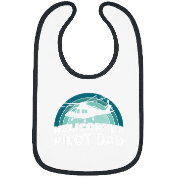 Discover Helicopter Pilot Dad Aviation Flight Aviator Bibs