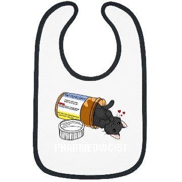 Discover Funny Pharmacist Cat Pharmacy Cute Cat For Cat Lovers Bibs