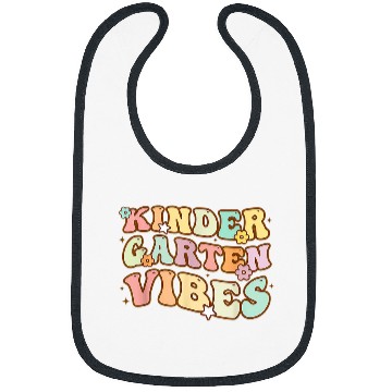 Discover Kindergarten Vibes Happy First Day Back To School Student Bibs