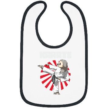 Discover Funny Sloth Karate Bibs