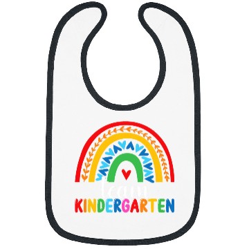 Discover Team Kinder Cute Boho Rainbow Teacher Kindergarten Squad Bibs