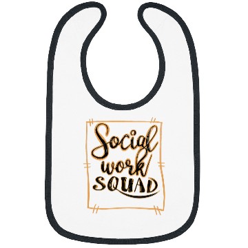 Discover Cool Social Work Squad Funny Humanitarian Team Worker Gift 2 Bibs