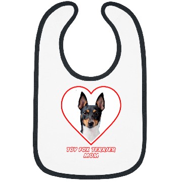 Discover Toy Fox Terrier Dog Mom Bibs