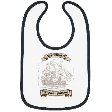 Discover Sailing Ship vintages Boat Sailor Life Bibs