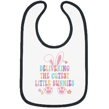 Discover Labor And Delivery nurses Easter Bunny LD nurses Easter Day Bibs