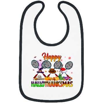 Discover Happy Hallothanksmas Badminton Witch Hat Christmas Bibs