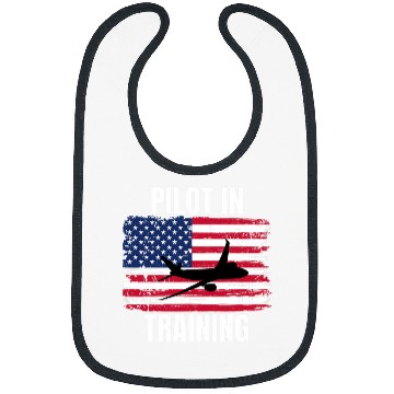 Discover Pilot In Training Airplane Aviation Flying Flight Student Bibs