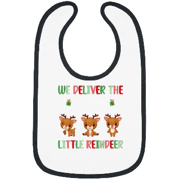 Discover Labor Delivery nurses Cutest Reindeer LD Crew Christmas Bibs