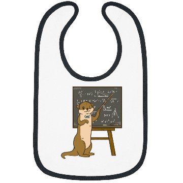 Discover Charming Otter Educator Teaches Complex Equations Bibs