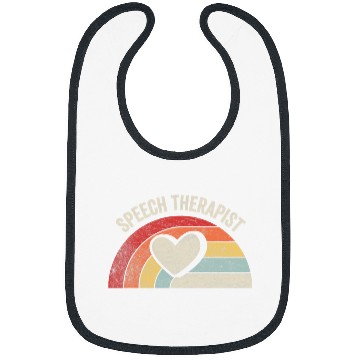 Discover Retro vintages Speech Therapis Speech Pathology Gift 7 Bibs