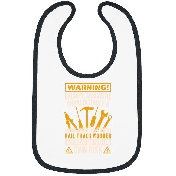 Discover Annoy At Your Own Risk Rail Track Worker Rail Road Engineer Bibs