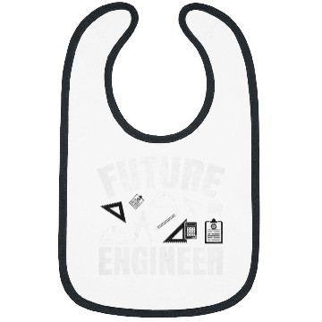 Discover Engineering Student Kids Funny Future Engineer Bibs