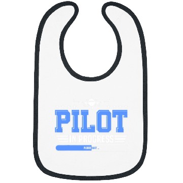 Discover Pilot In Progress Future Pilot Funny Aviator Training Bibs