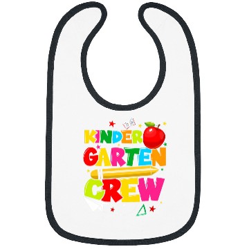 Discover Kindergarten Crew 2024 Cool pre kindergarten Teacher Bibs