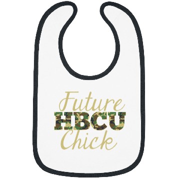 Discover Future HBCU Chick Student or Grad Camo Letters Women Bibs