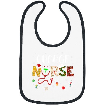 Discover Charge nurses Merry Christmas Cute nurses Christmas Pattern Bibs