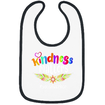 Discover Kindness Matters Social Worker Gift Bibs