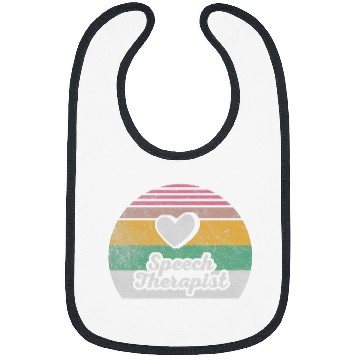 Discover Retro vintages Speech Therapis Speech Pathology Gift 2 Bibs
