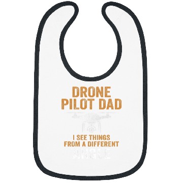 Discover Drone Pilot Dad I see things from a different angle Bibs