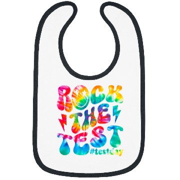 Discover rock test testing day motivational teacher student Bibs
