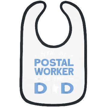 Discover My Favorite Postal Worker Calls Me Dad Bibs