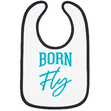 Discover Born to Fly Airplane Pilot Bibs
