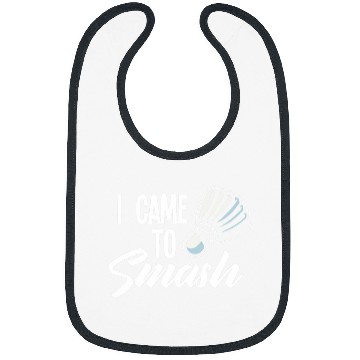 Discover Badminton Saying Smash Shuttlecock Badminton Player Bibs