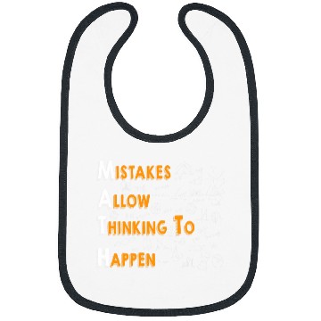 Discover Mistakes Allow Thinking To Happen Math Teacher Math Student Bibs