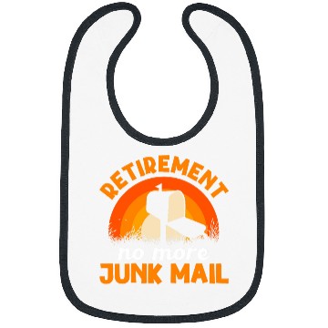 Discover Retired Postal Worker vintages Retirement Retro Mailman Post 3 Bibs