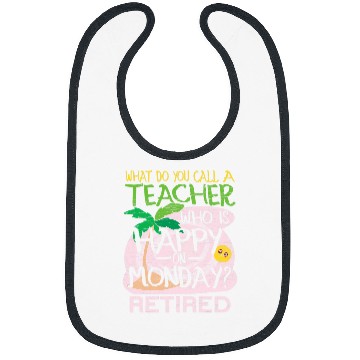 Discover Retired Teacher Joke Bibs