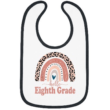 Discover hello eighth grade rainbow teachers student back to school Bibs