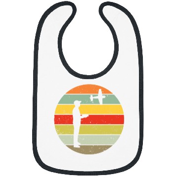 Discover Model aeroplane model aviator pilot model flight retro vintage Bibs