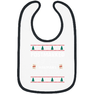 Discover Santa Postal Worker Post Office Worker Christmas Mailman 1 Bibs
