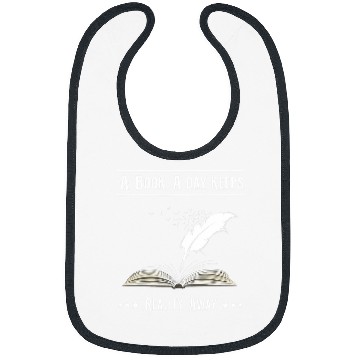 Discover A Book A Day Keeps Reality Away Bookworm Book Lovers Bibs