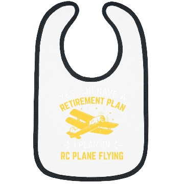 Discover Retirement Plan RC Aircraft Radio Controlled Aircraft Pilot 1 Bibs