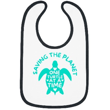 Discover Saving The Planet One Turtle At A Time Tortoise Animal Bibs