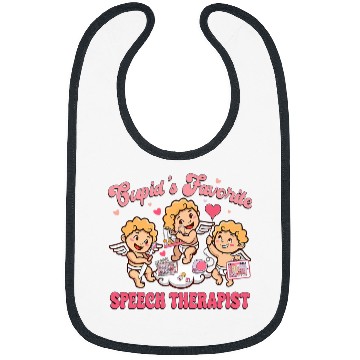 Discover Groovy Cupids Favorite Speech Therapist Valentines Day SLP Bibs