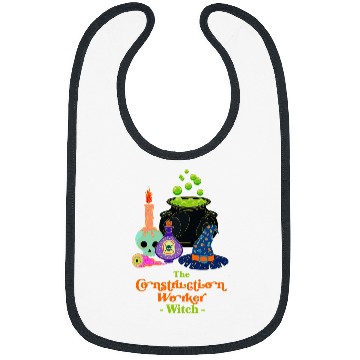 Discover The Construction Worker Witch Foreman Halloween Mason Scary Bibs
