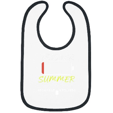 Discover Last day School Vacation Teacher Summer Recharge Required 2 Bibs