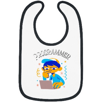 Discover Boy on Computer Programmer Career Student Bibs