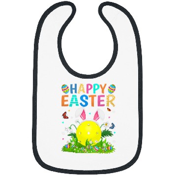Discover Happy Easter Bunny Egg Funny Pickleball Easter Sunday Bibs