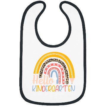 Discover Hello Kindergarten Teacher Rainbow Back To School Student Bibs