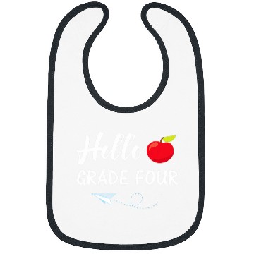 Discover Hello Grade Four Back To School Teacher Student Bibs